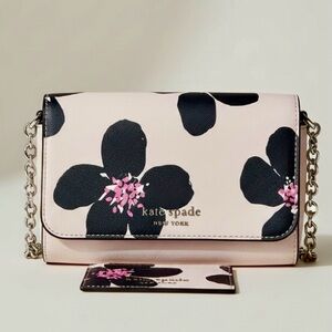 Kate Spade New York Cameron Grand Flora Crossbody and Matching Card Holder